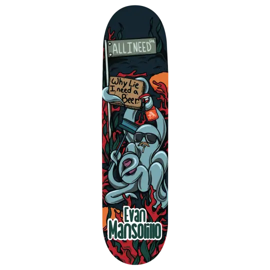 Evan Mansolillo "Octopus" skateboard