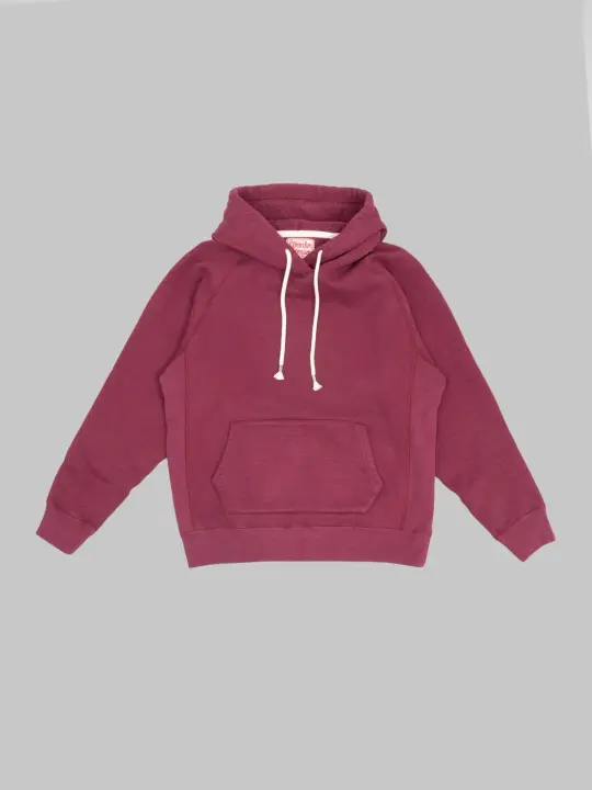 Wonder Looper Pullover Hoodie 876gsm Double Heavyweight French Terry Burgundy