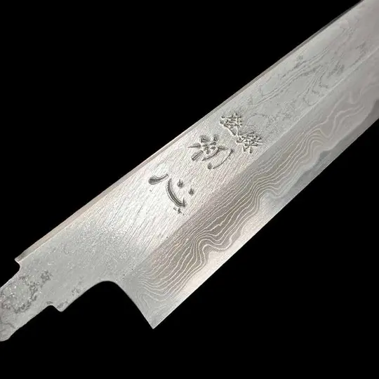 NAKAGAWA X MORIHIRO Blue #1 Damascus 240mm Sujihiki (no handle)