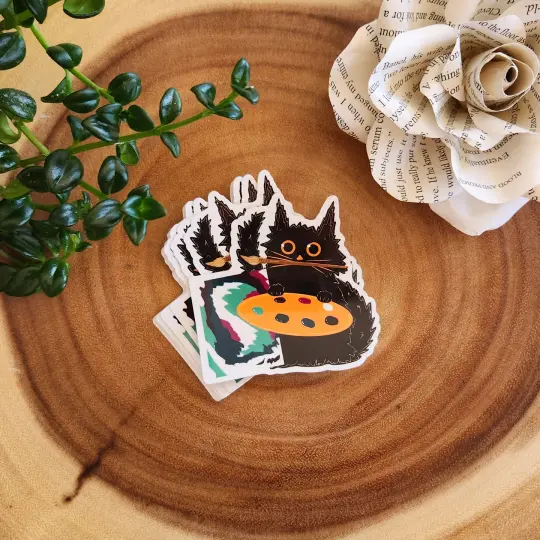 Artist Kitty Sticker