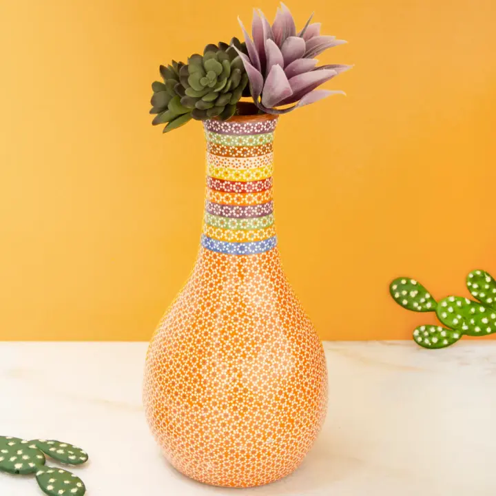 Capula Clay Colorful Slim Neck Vase