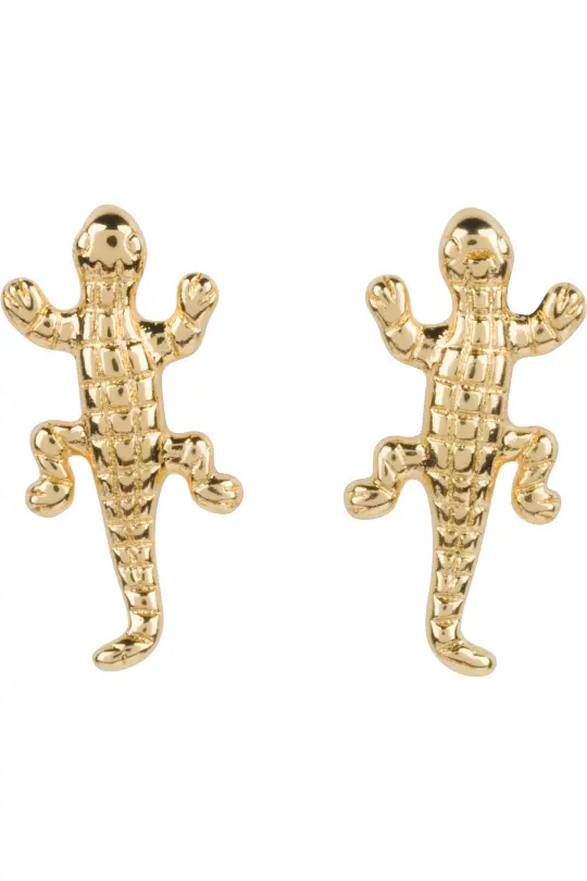 14K Gold Fill Lizard Stud Earrings