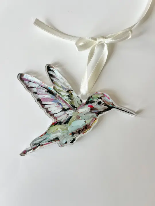 Hummingbird Acrylic Christmas Ornament
