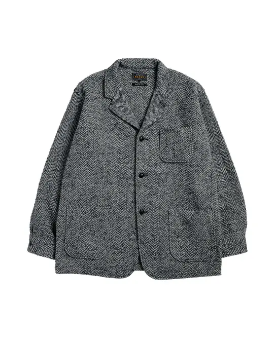 Beams Plus 4B Cuffs Jacket Herringbone Black