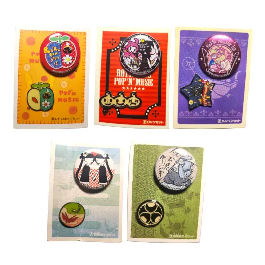 pop'n music pin set