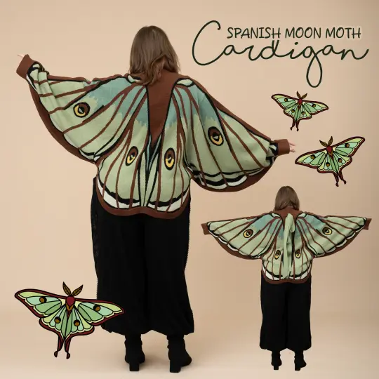 Spanish Moon Moth Cardigan