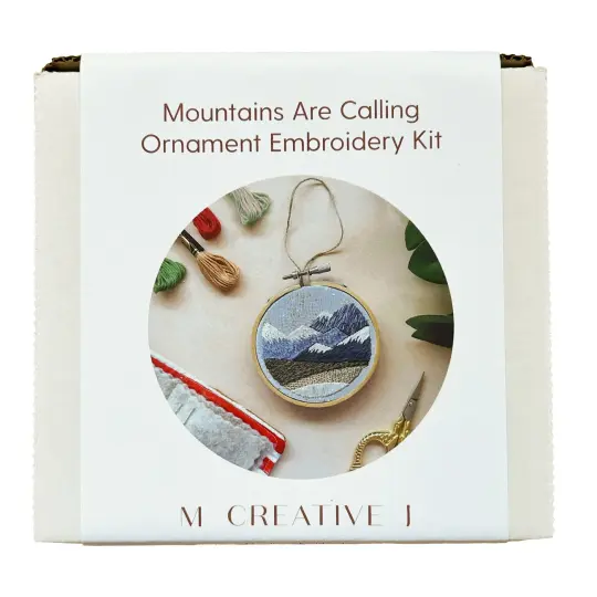 Mountains Are Calling Ornament Embroidery Kit