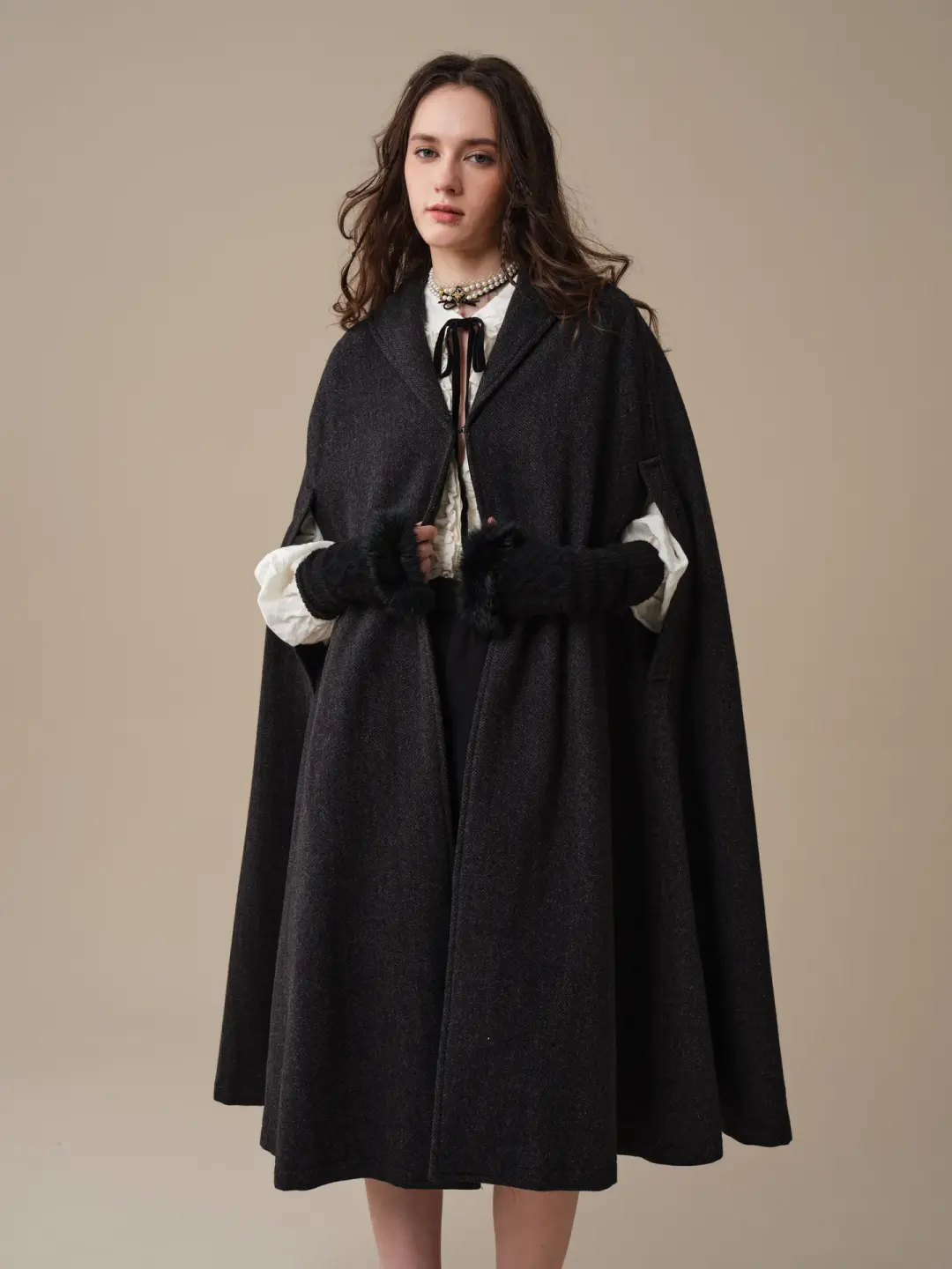 Martha 03 | 100% Wool Cape Duster