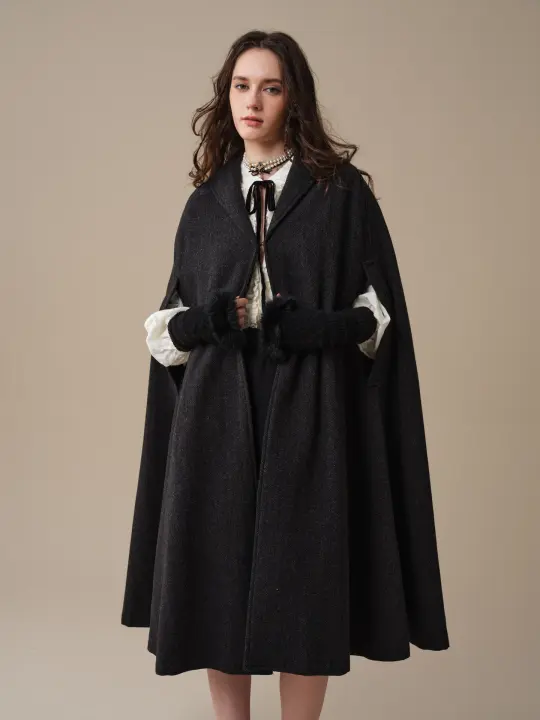 Martha 03 | 100% Wool Cape Duster