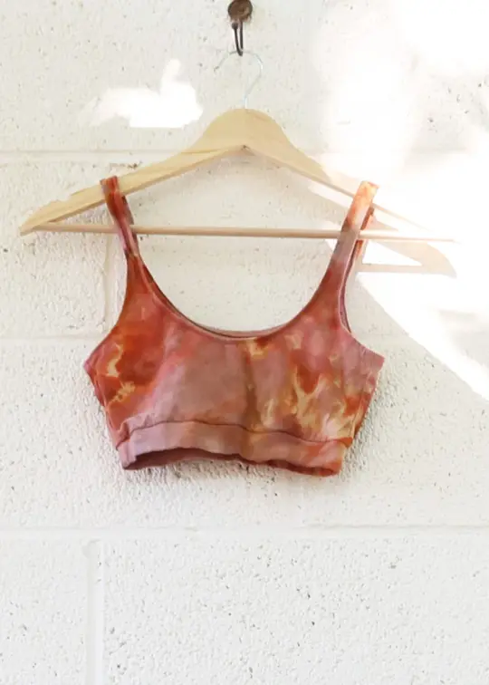 OOAK - Sadhana Banded Bra / XS / Stretch Cotton / Ice Dye (229)