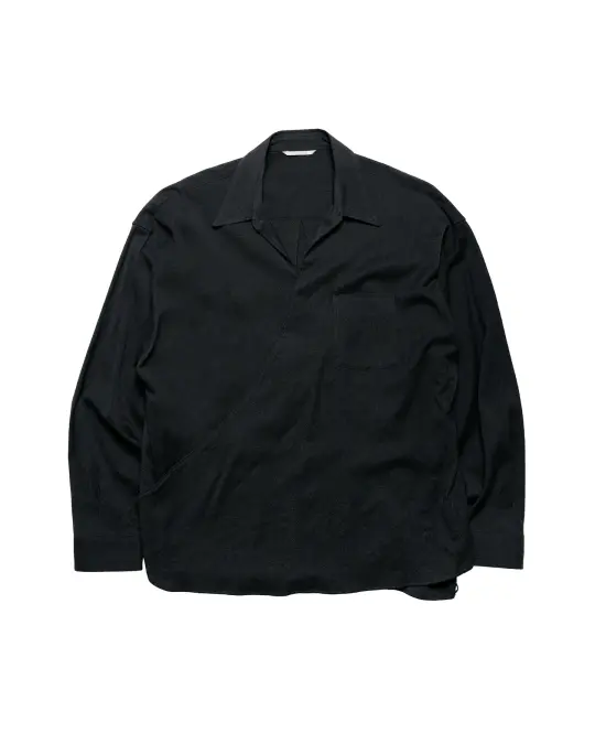 Old Joe Asymmetry Front Tunic Shirts (Long-Sleeve) Onyx