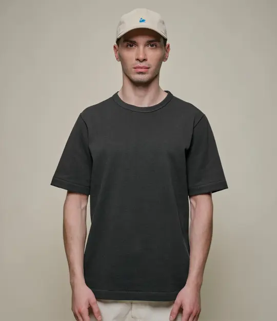 214PK Loopwheeled Relaxed Fit Pikée T-Shirt
