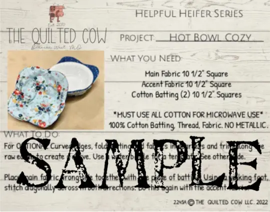 Helpful Heifer Hot Bowl Cozy