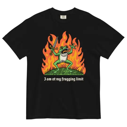 I am at my frogging limit tshirt
