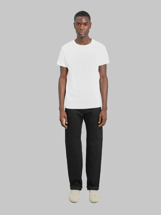 ONI Denim 277 "Bumpy Denim" 17oz Just Right Straight Jeans Kuro