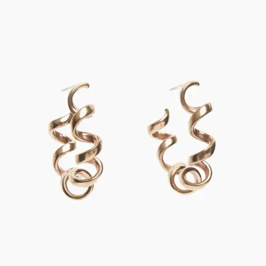 Landline Hoop Earrings
