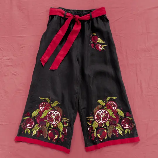 [LINEN CULOTTES] Scarlet Garden