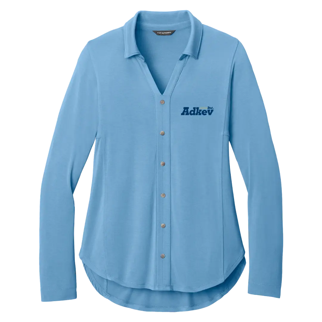 Adkev LK5602 Port Authority Women’s Luxe Knit Button Tunic