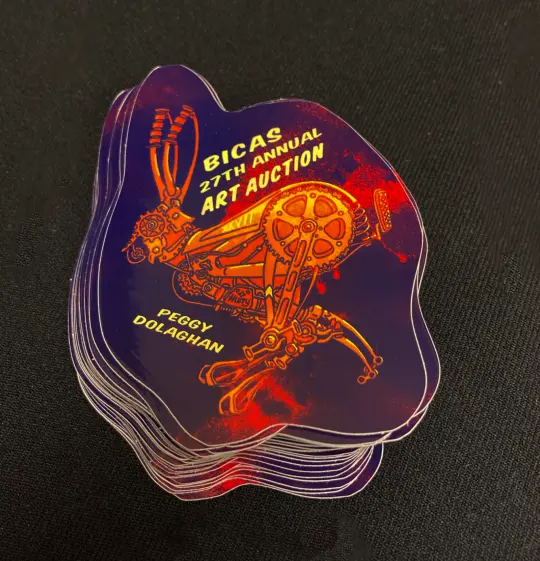 Art Auction 2024 Rabbit Sticker