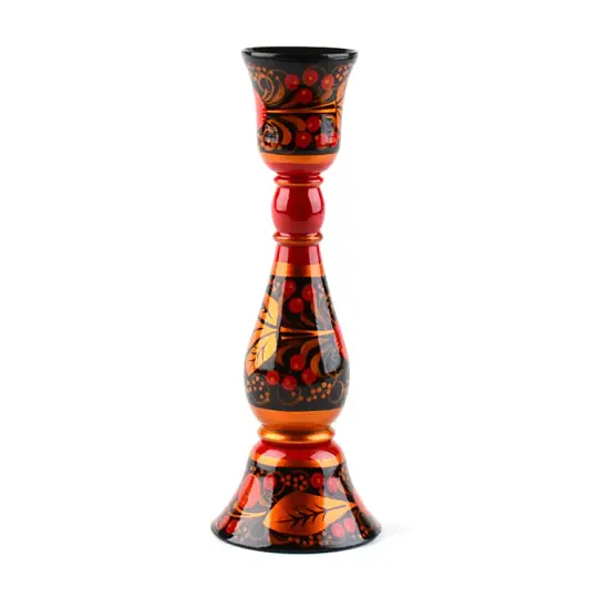 Khokhloma Candle Holder