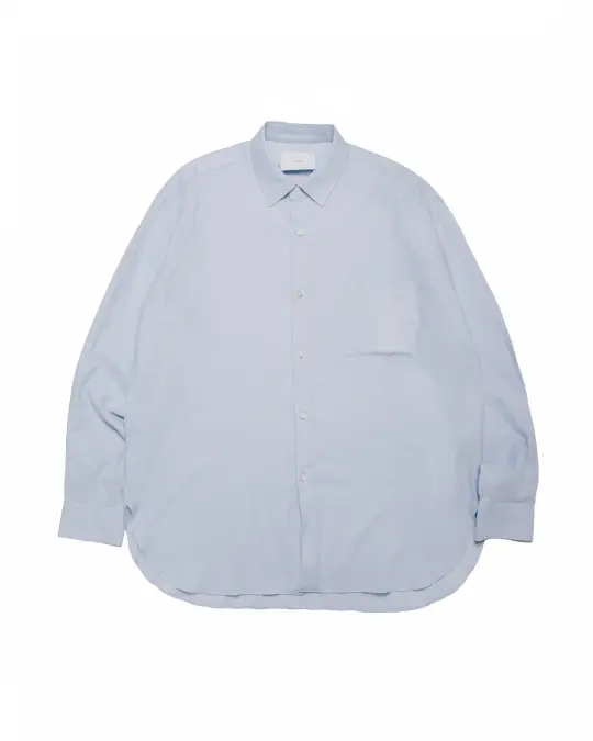 ssstein Cotton Silk Oversized LS Shirt Sax
