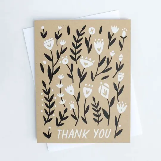 Thank You Floral Card