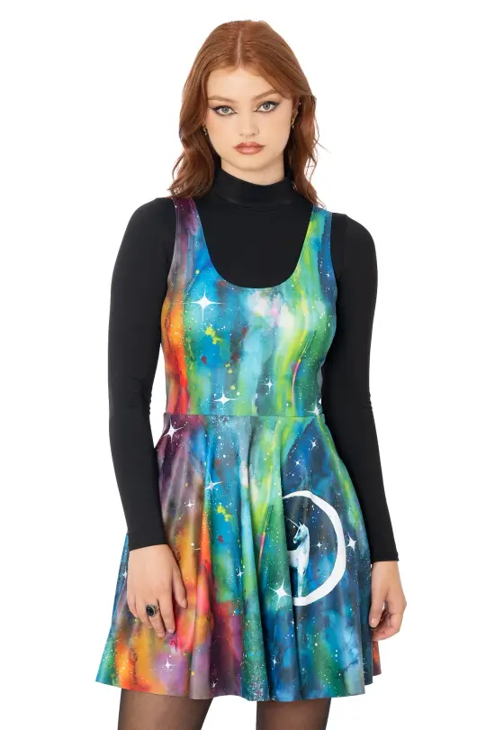 Unicorn Moon Scoop Skater Dress