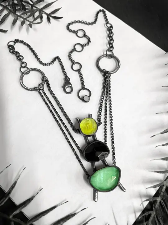 Multi-Chain Space Queen Necklace