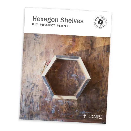 DIY Plans for Hexagon Shelves