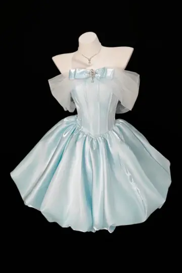 Sweet Mint Green A-Line Bateau Corset Mini Prom Dress Homecoming Dress RS427