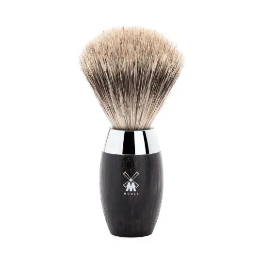 MÜHLE KOSMO Shaving Brush, Fine Badger, Bog Oak