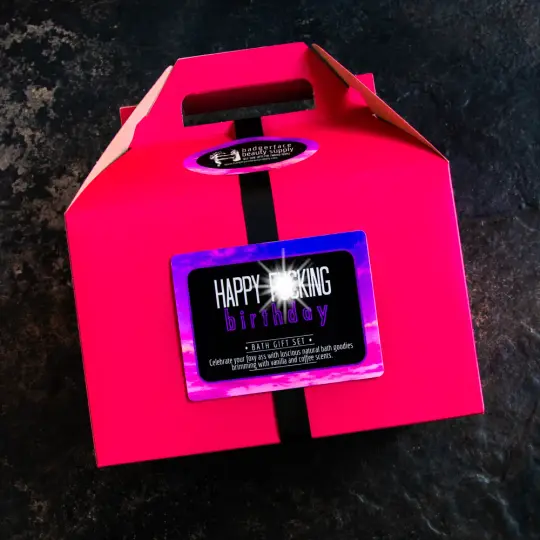 Happy Hecking Birthday Gift Set.
