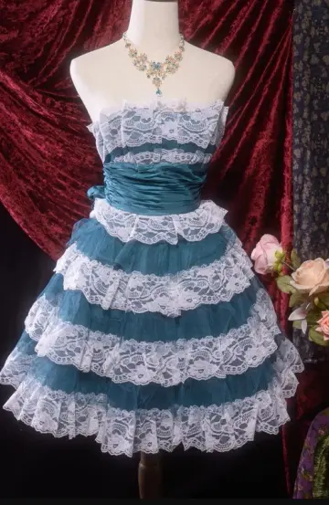 Tulle Ruffled Dreamy Women's Homecoming Dress Navy Corset Short Prom Dress Birthday Dress RS2431