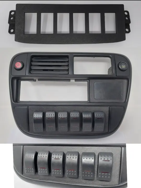 96-98 Honda Civic Climate Control Rocker Switch Panel / Switch Plate