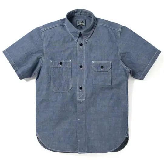 Chambray Short Sleeve Work Shirt [5333A-S]