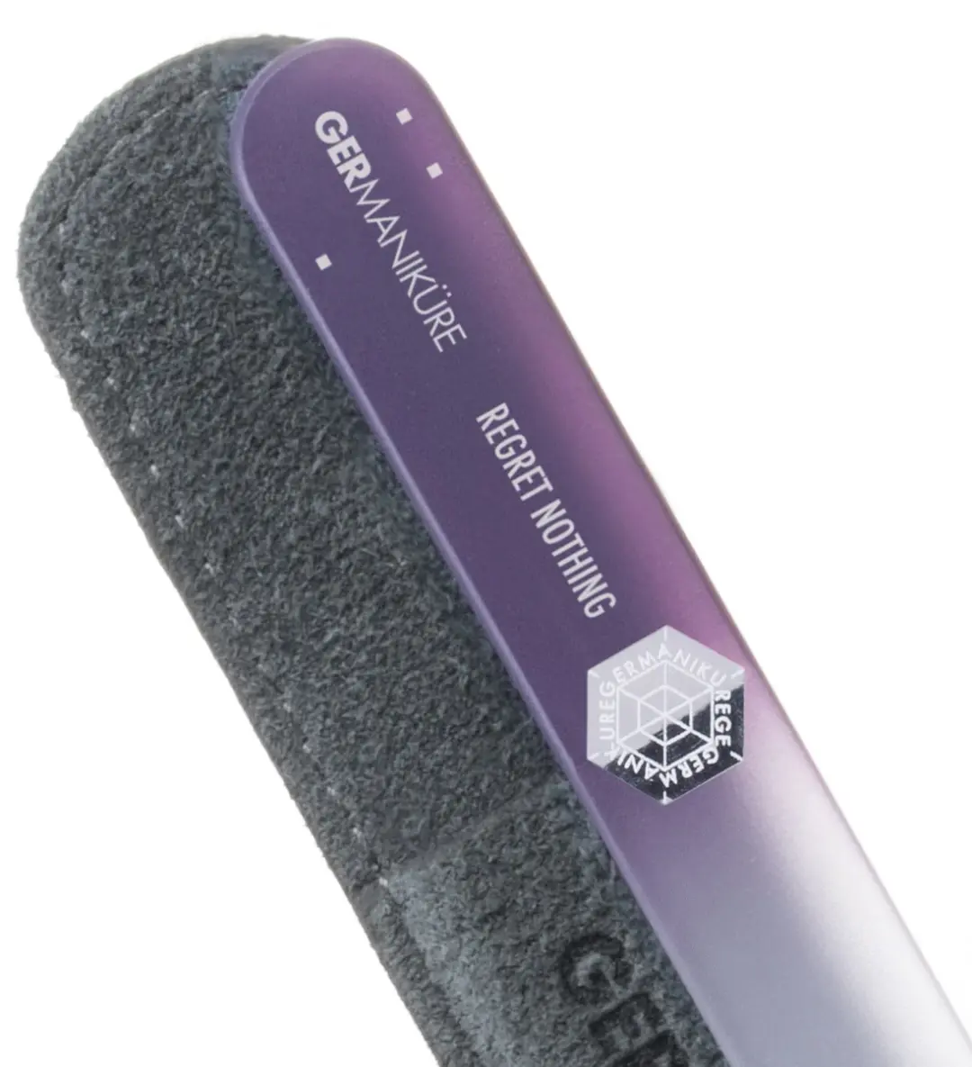 "Regret Nothing" Germanikure Mantra Nail File and Leather Sleeve