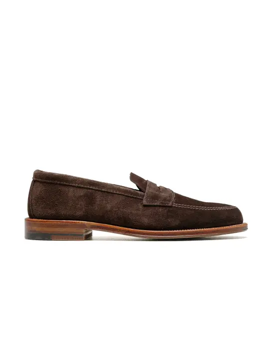 Alden Penny Loafer Dark Brown Suede 5738F