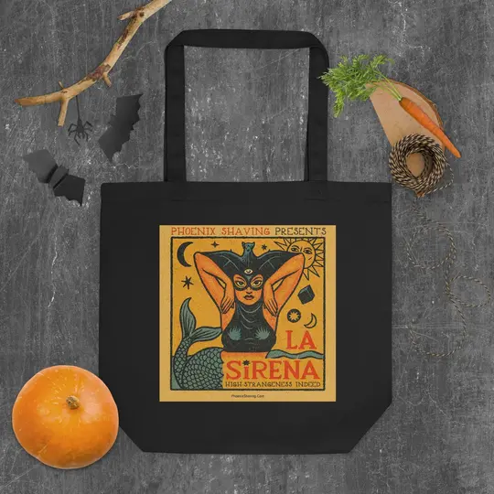 La Sirena Organic Eco Tote Bag | Ditch the plastic. Carry the legend. Live the myth.
