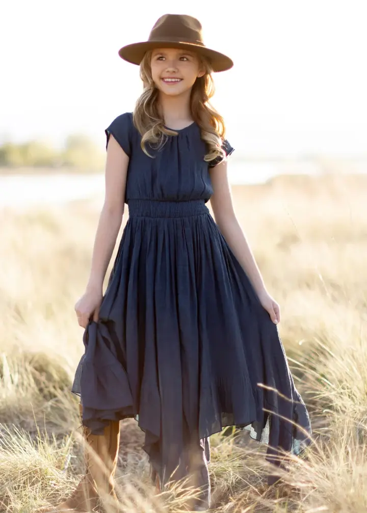 Briley Dress in Navy