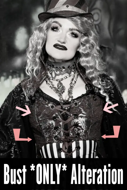 Bust Only Alteration - For items to be altered BEFORE they ship to you!