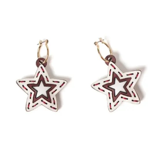 Leather Charm Earrings [SDL-7009]