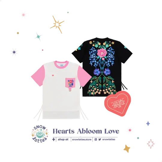 Hearts Abloom - Love T-shirt