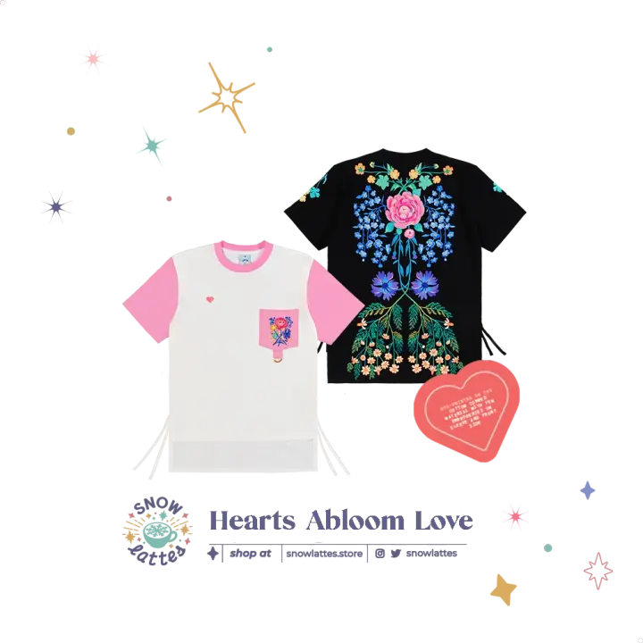 Hearts Abloom - Love T-shirt