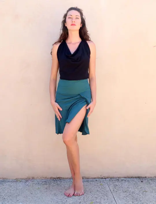 Faux Wrap Simplicity Short Skirt