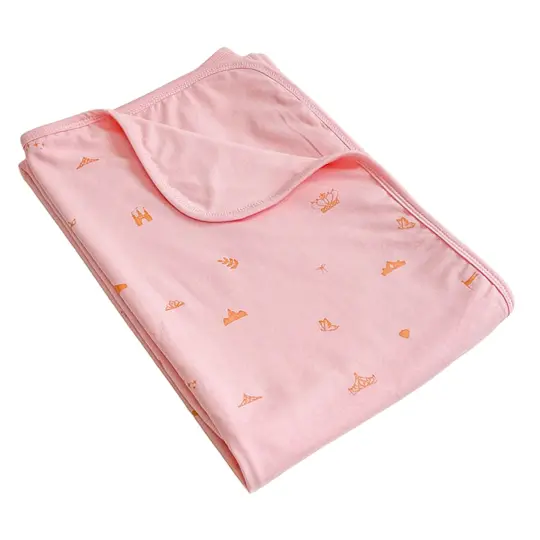 Cotton Jersey Blanket - Princess Crowns