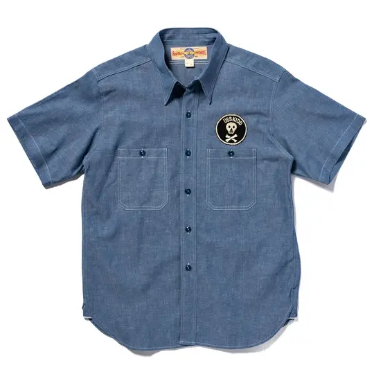 U.S. NAVY CHAMBRAY SHIRT / USS KIDD