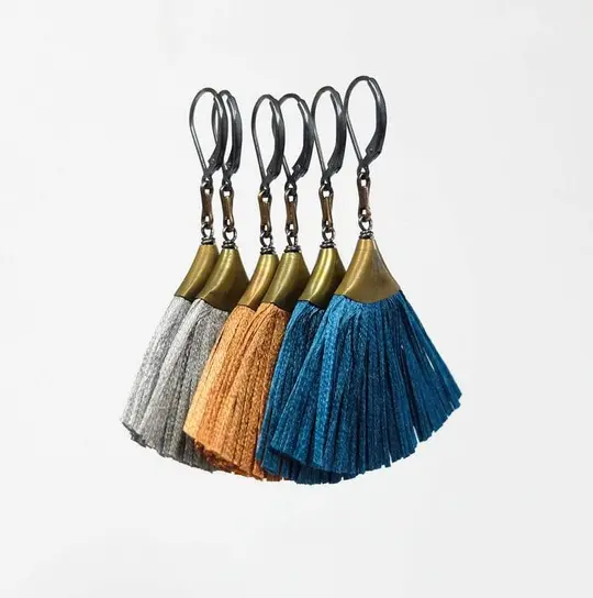 Plume Earrings - Terracotta