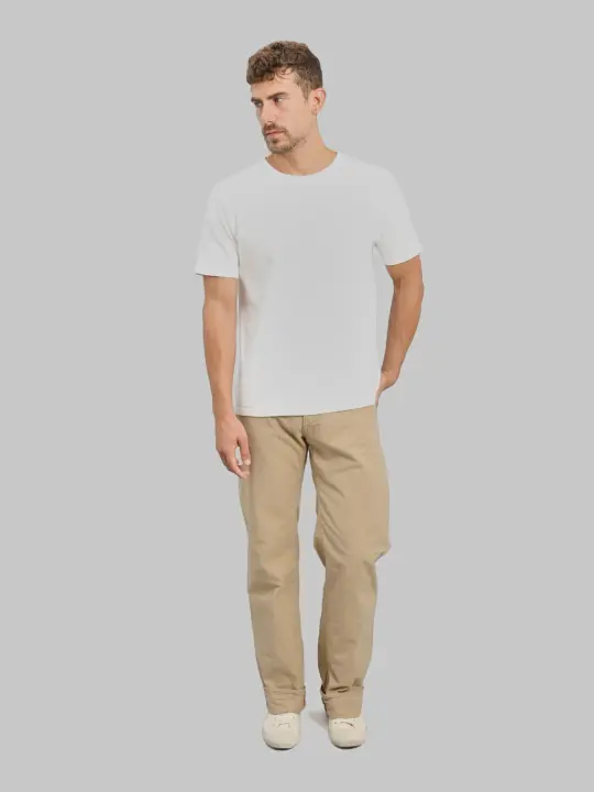 ONI Denim 200-8BE "Beta Chambray Beige" 8oz Wide Straight Jeans