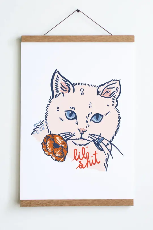 Lil' Shit (Cat) Print