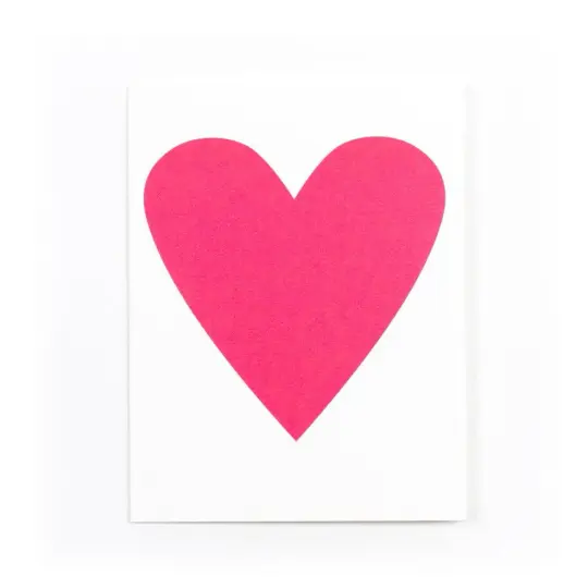 Neon Heart Card